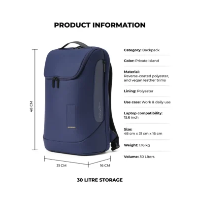 Buy Mokobara 30L Transit Backpack - Blue in bulk for Corporate Gifting | Corporate Gyft