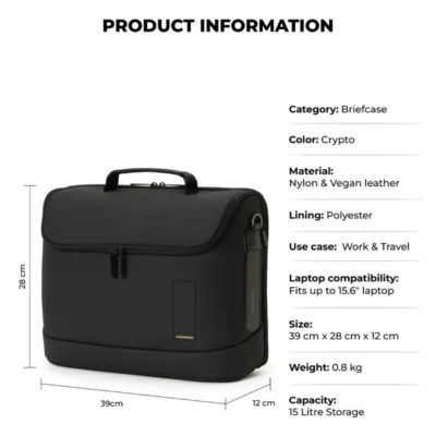 Buy Mokobara The Black Transit Briefcase in bulk for Corporate Gifting | Corporate Gyft