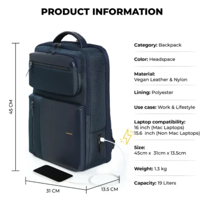 Buy Mokobara Work Backpack - Blue in bulk for Corporate Gifting | Corporate Gyft