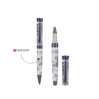 Buy Elite Glacier Premium Pen - Blue and White in bulk for Corporate Gifting | Corporate Gyft