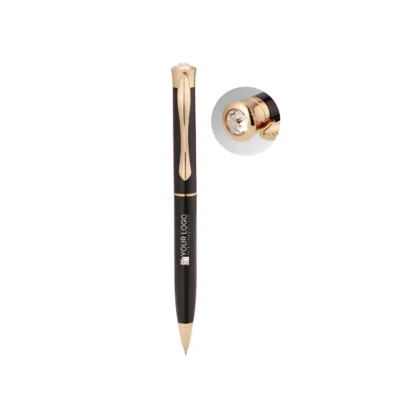 Buy Classic Crystal Collection Pen - Black in bulk for Corporate Gifting | Corporate Gyft