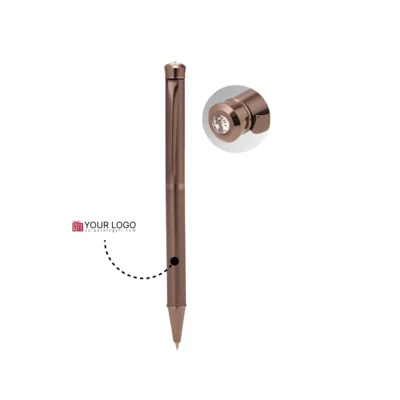 Buy Crystal Collection Jeweled Pen - Brown in bulk for Corporate Gifting | Corporate Gyft