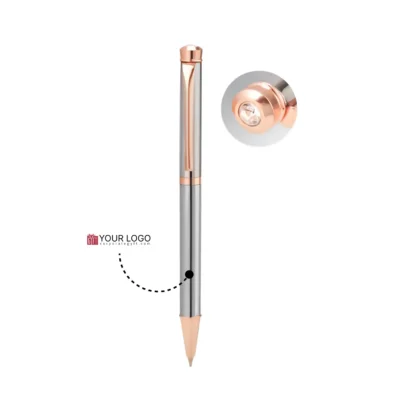 Buy Crystal Collection Jeweled Pen - Silver in bulk for Corporate Gifting | Corporate Gyft