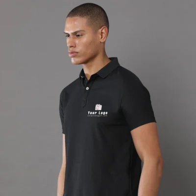 Buy Mars 200 Active Polo - Classic Black in bulk for Corporate Gifting | Corporate Gyft