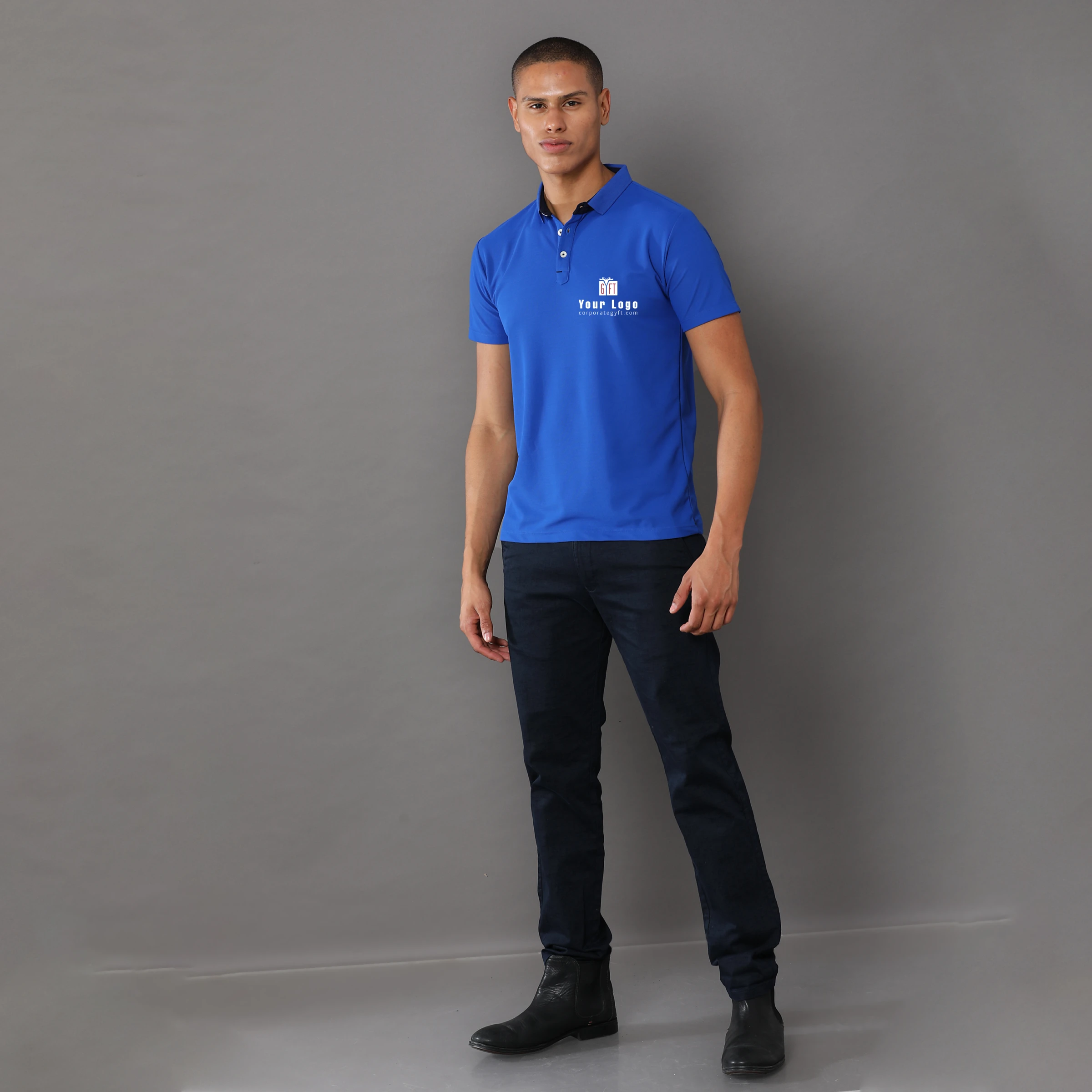 Mars 200 Active Polo - Imperial Blue Buy Mars 200 Active Polo - Imperial Blue in bulk for Corporate Gifting | Corporate Gyft