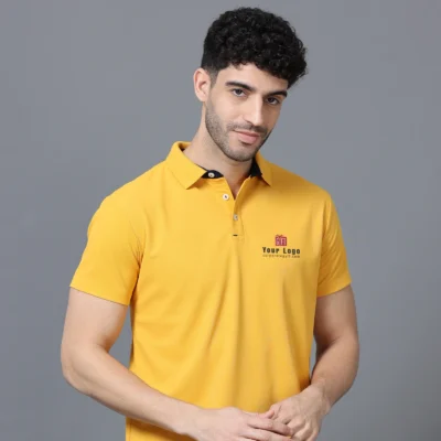 Buy Mars 200 Active Polo - Mustard in bulk for Corporate Gifting | Corporate Gyft