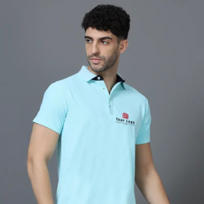 Buy Mars 200 Active Polo - Sky Mint in bulk for Corporate Gifting | Corporate Gyft