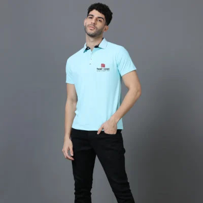 Buy Mars 200 Active Polo - Sky Mint in bulk for Corporate Gifting | Corporate Gyft
