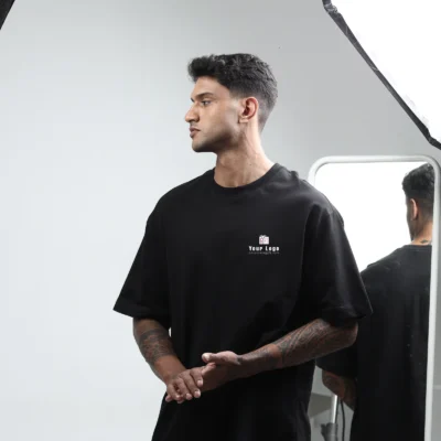 Buy Oversized Originals Cotton Tee - Black in bulk for Corporate Gifting | Corporate Gyft