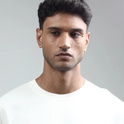 Buy Oversized Originals Cotton Tee - Off White in bulk for Corporate Gifting | Corporate Gyft