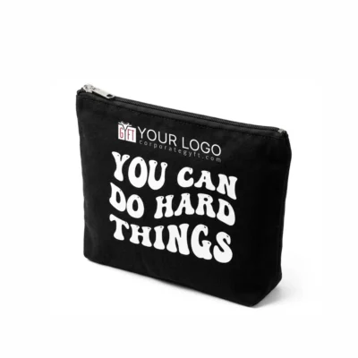 Buy Black Cotton Cross Box Pouch in bulk for Corporate Gifting | Corporate Gyft