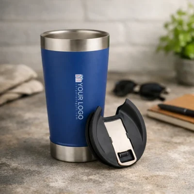 Buy Bira Travel Flask Tumbler - Blue in bulk for Corporate Gifting | Corporate Gyft