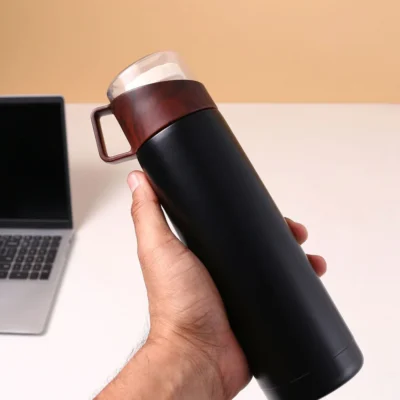 Buy Arch Hydro Insulated Travel Flask - Black in bulk for Corporate Gifting | Corporate Gyft