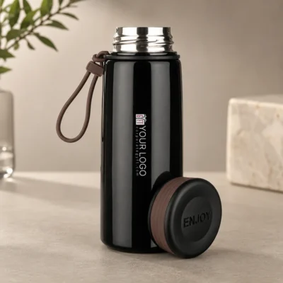 Buy Mister Premium Stainless Steel Flask - Black in bulk for Corporate Gifting | Corporate Gyft