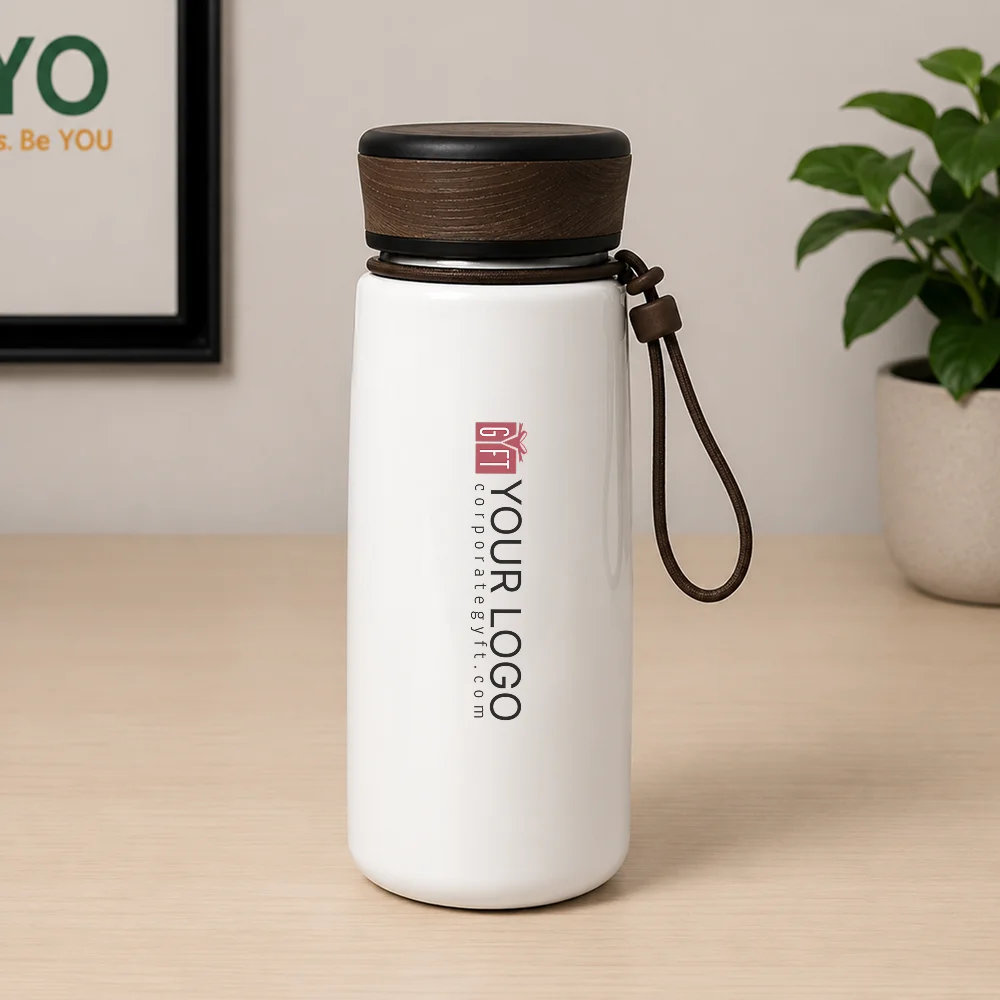 Mister Premium Stainless Steel Flask - White - Image 3