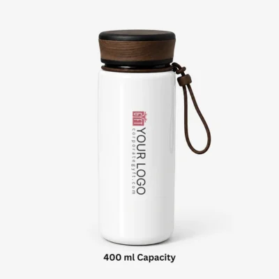 Buy Mister Premium Stainless Steel Flask - White in bulk for Corporate Gifting | Corporate Gyft