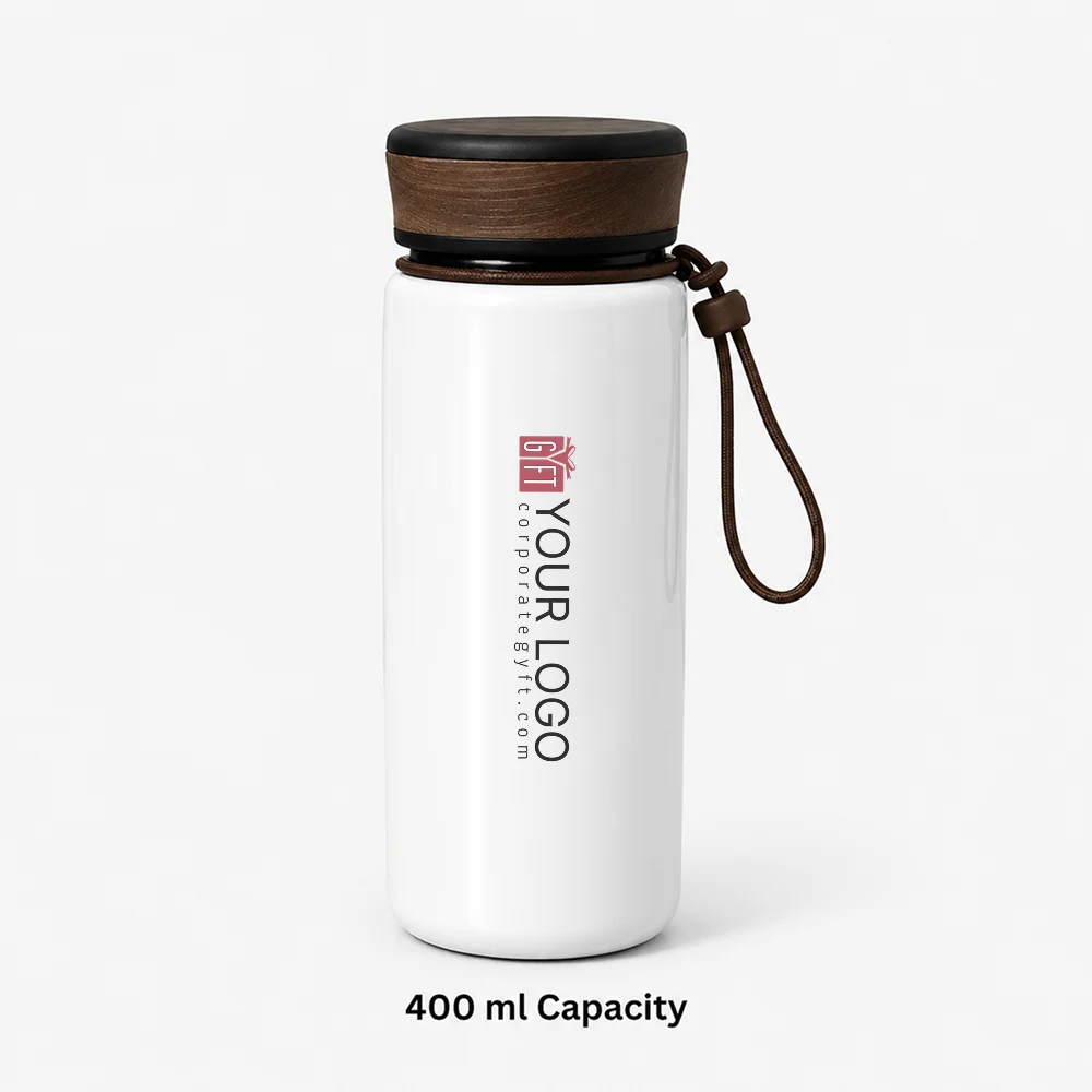Mister Premium Stainless Steel Flask - White