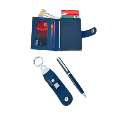 Buy Luxury Leather Tech Gift Set in bulk for Corporate Gifting | Corporate Gyft