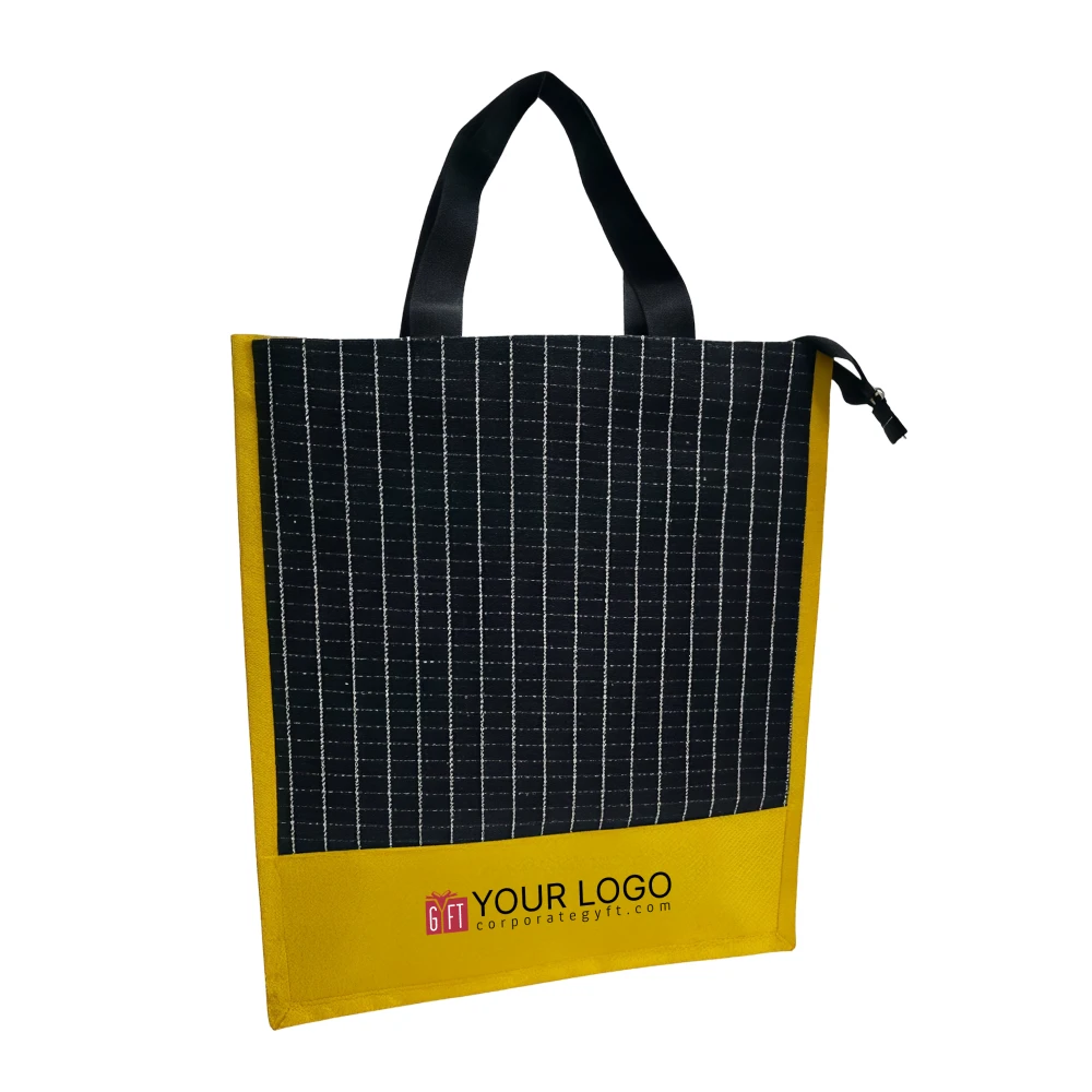 Reusable Grid Tote Bag