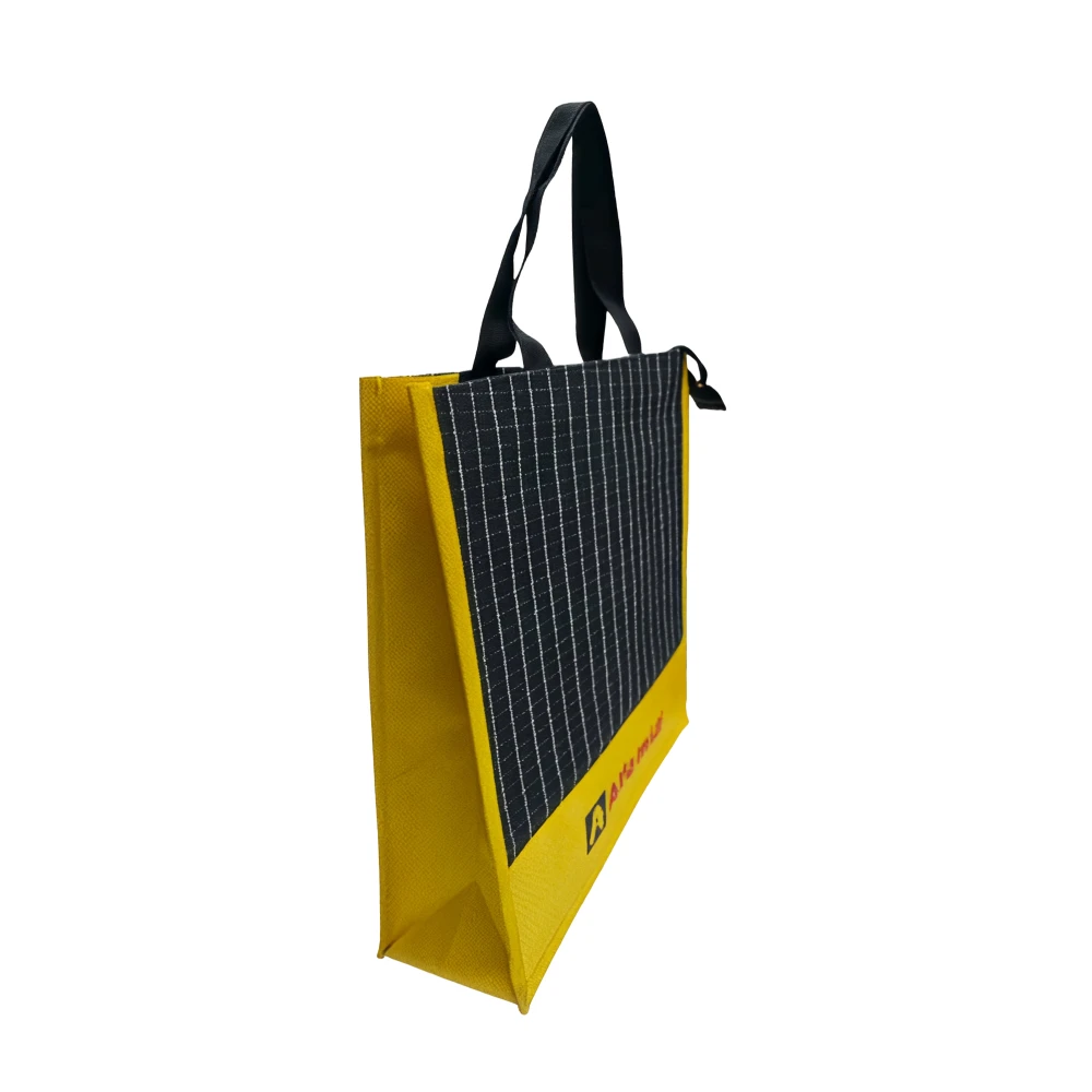 Reusable Grid Tote Bag - Image 2