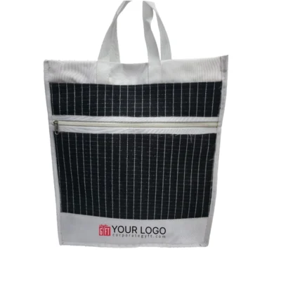Buy Canvas Tote Bag with Zipper Pocket in bulk for Corporate Gifting | Corporate Gyft
