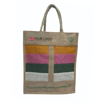 Buy Vibrant Jute Tote Bag in bulk for Corporate Gifting | Corporate Gyft