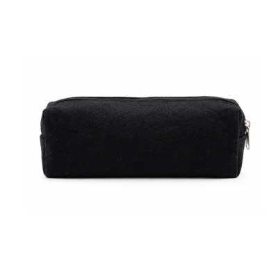 Buy Black Cotton Canvas Pencil Pouch in bulk for Corporate Gifting | Corporate Gyft