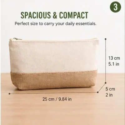Buy Handmade Jute Zipper Pouch in bulk for Corporate Gifting | Corporate Gyft