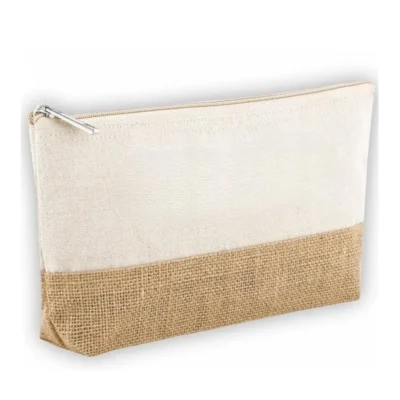 Buy Handmade Jute Zipper Pouch in bulk for Corporate Gifting | Corporate Gyft