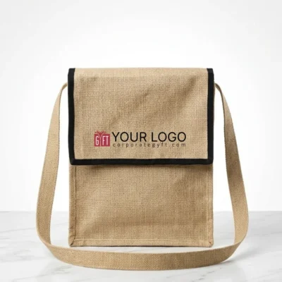 Buy Eco-friendly Jute Sling Bag in bulk for Corporate Gifting | Corporate Gyft