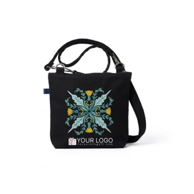 Buy Black Canvas Sling Bag in bulk for Corporate Gifting | Corporate Gyft