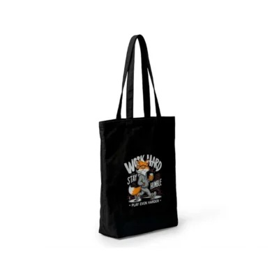 Buy Black Cotton Utility Tote Bag in bulk for Corporate Gifting | Corporate Gyft
