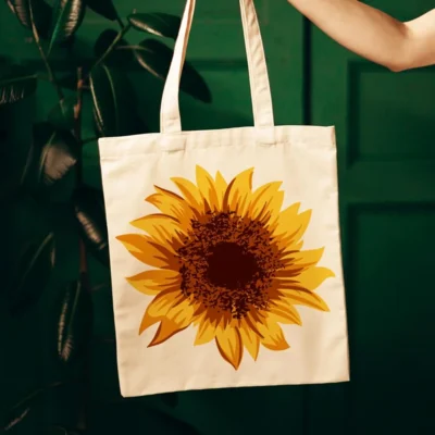 Buy Sunflower Canvas Tote Bag in bulk for Corporate Gifting | Corporate Gyft