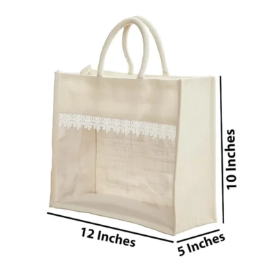 Buy Cotton Lamination Window Bag in bulk for Corporate Gifting | Corporate Gyft