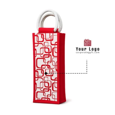 Buy Cotton Laminated Bottle Bag in bulk for Corporate Gifting | Corporate Gyft