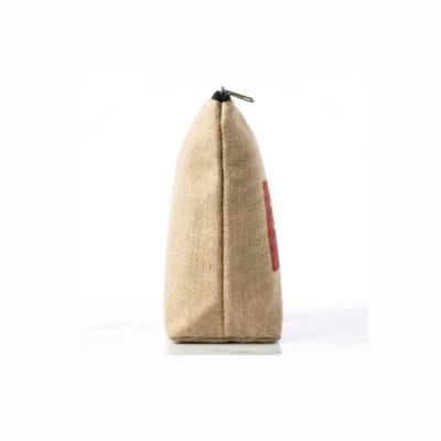 Buy Natural Juco Pouch with Zipper Closure in bulk for Corporate Gifting | Corporate Gyft