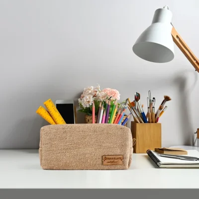Buy Natural Jute Pencil Pouch in bulk for Corporate Gifting | Corporate Gyft
