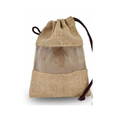 Buy Natural Jute Window Potli in bulk for Corporate Gifting | Corporate Gyft