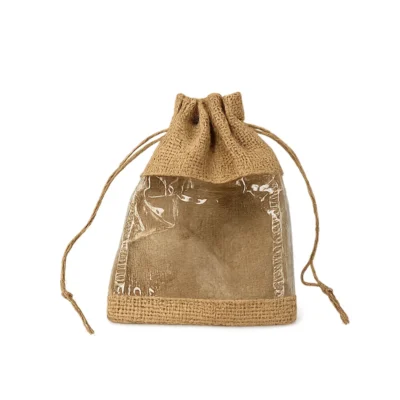 Buy Natural Jute Window Potli in bulk for Corporate Gifting | Corporate Gyft
