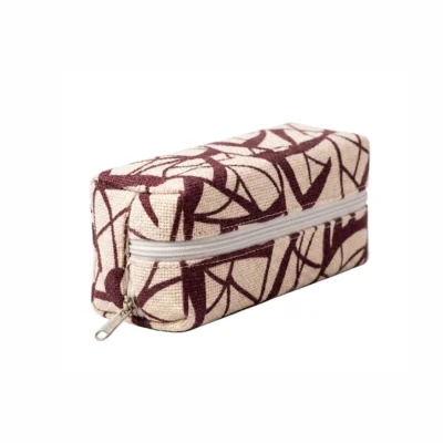 Buy White Jute Pencil Pouch in bulk for Corporate Gifting | Corporate Gyft