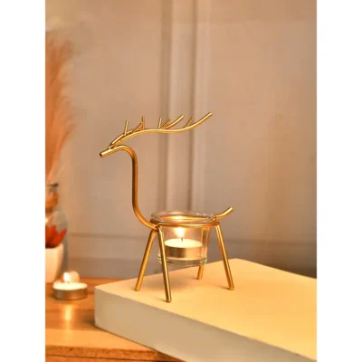 Wireframe Reindeer Tealight Holder