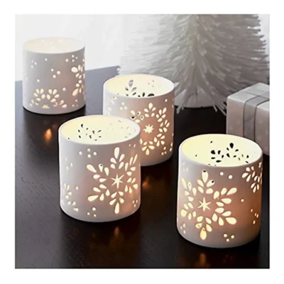 Snowflake Metal Tealight Holder