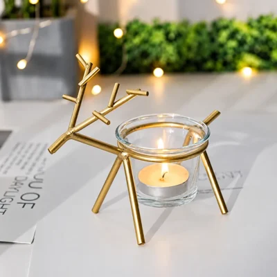 Reindeer Tealight Holder Set