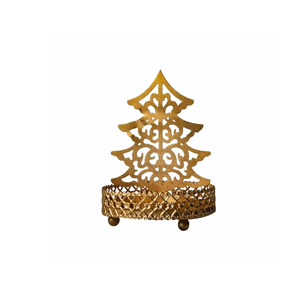 Festive Tree Shadow Candle Holder