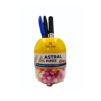 Buy Transparent Capsule Pen Stand in bulk for Corporate Gifting | Corporate Gyft