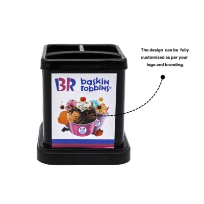 Buy Square Promotional Pen Stand in bulk for Corporate Gifting | Corporate Gyft