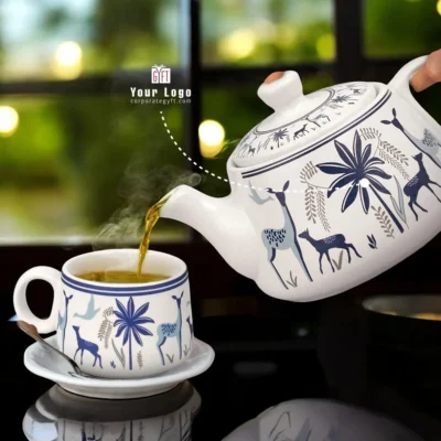 Classic Charm Ceramic Tea Set