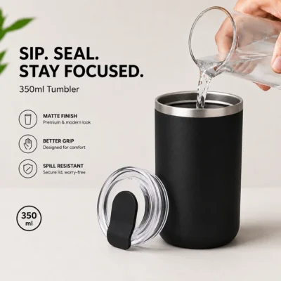 Buy Fashion Life Tumbler Mug - Black in bulk for Corporate Gifting | Corporate Gyft