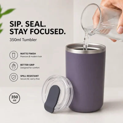 Buy Fashion Life Tumbler Mug - Dark Grey in bulk for Corporate Gifting | Corporate Gyft