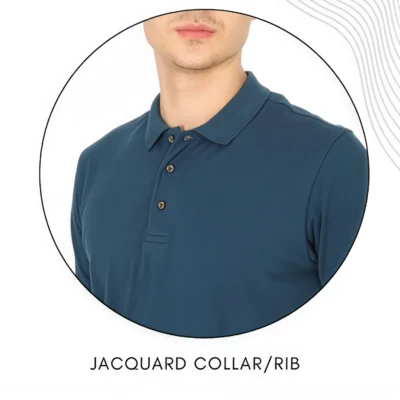 Buy Indian Terrain Jacquard Polo T-Shirt in bulk for Corporate Gifting | Corporate Gyft